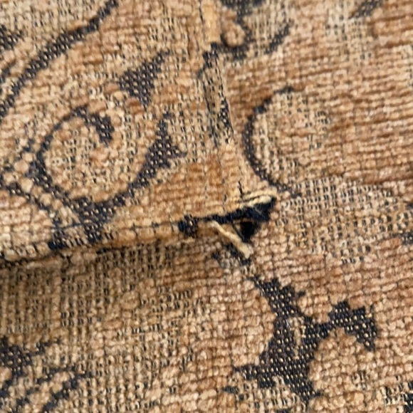 Vintage Grandma’s drapes tan rectangular handbag - Picture 4 of 11